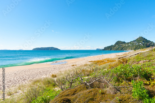 Tairua township and beach on Coromandel Peninsula, New Zealand © Brian Scantlebury