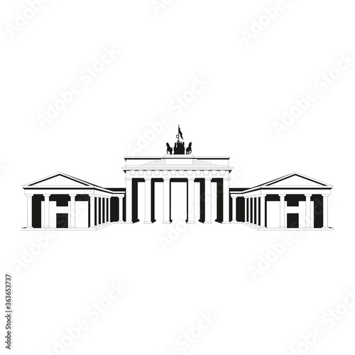 Canvas Print Brandenburg gate