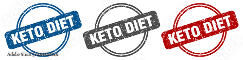 keto diet stamp. keto diet sign. keto diet label set