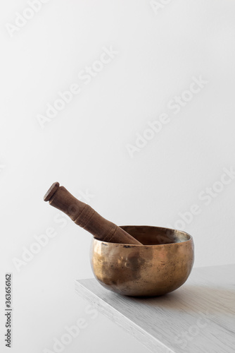 tibetan singing bowl photo