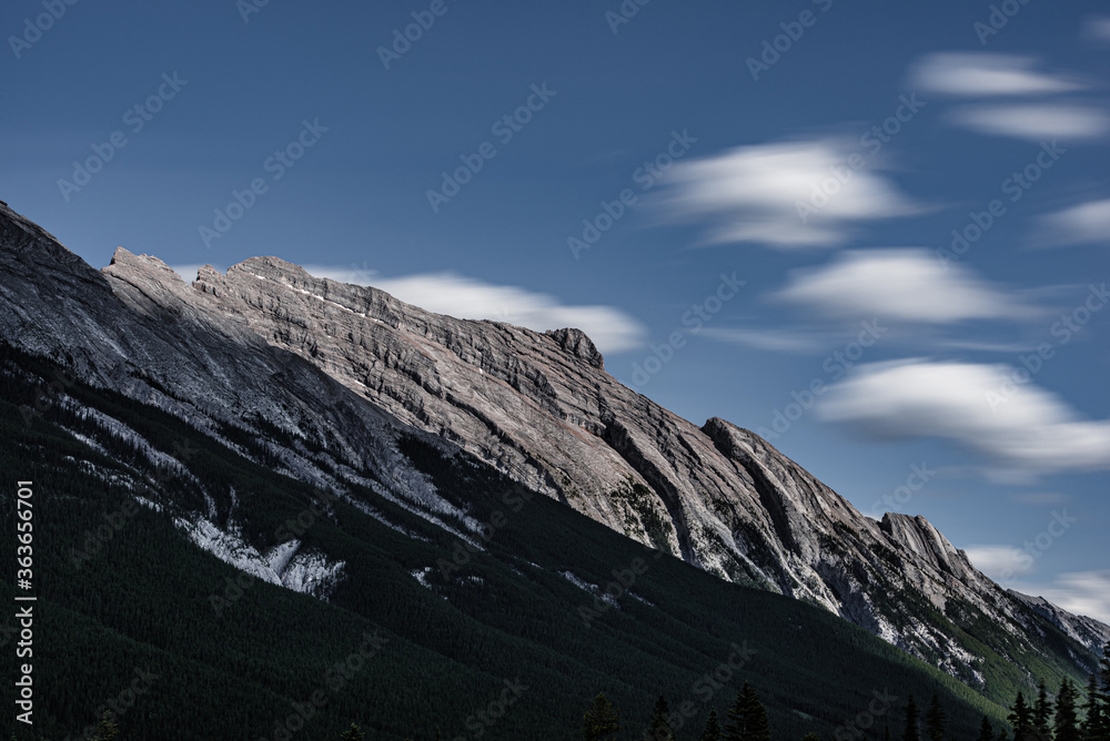 Snow mountain in Banff,Canada