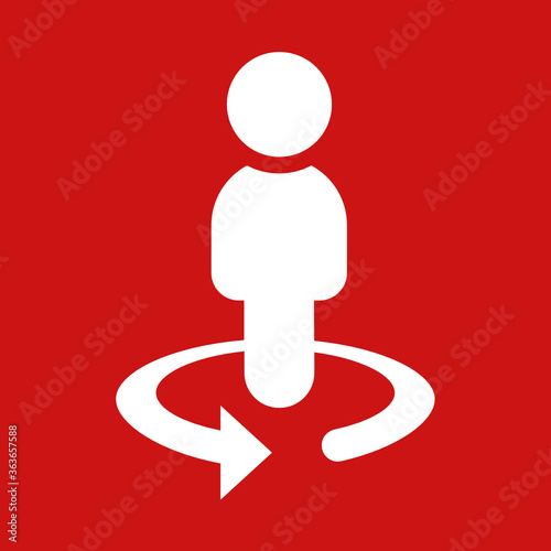 Businessman Circle -  Metro Tile Icon