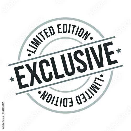 Limited Edition Exclusive Stamp. Logo Icon Symbol. Design Certificated Round.