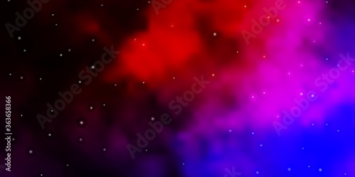 Dark Pink, Red vector layout with bright stars. Decorative illustration with stars on abstract template. Best design for your ad, poster, banner.