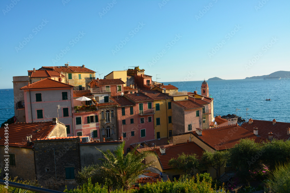 little village of Tellaro on the mediterranean sea in Italy