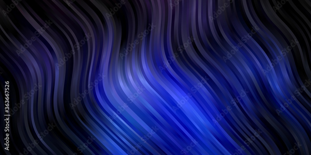 Dark BLUE vector backdrop with curves. Abstract gradient illustration with wry lines. Design for your business promotion. Dark BLUE vector backdrop with curves. Abstract gradient illustration with wry lines. Design for your business promotion.
