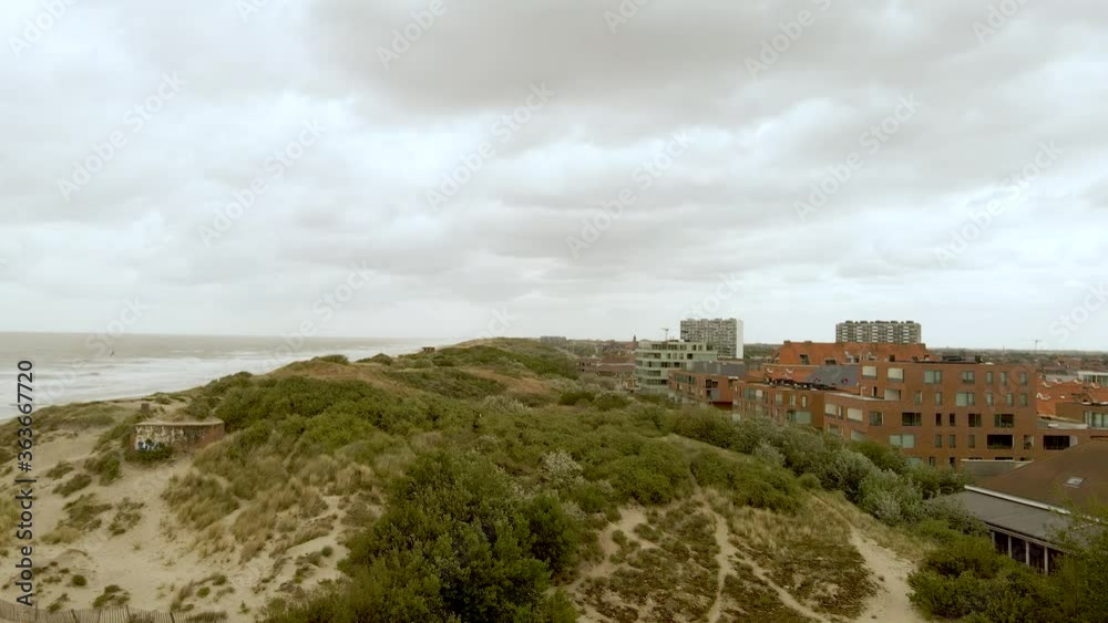 Moving view of the sea and coastline Moving view of the sea and coastline