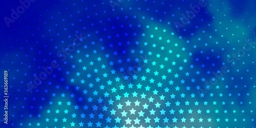 Wallpaper Mural Light BLUE vector texture with beautiful stars. Modern geometric abstract illustration with stars. Pattern for wrapping gifts. Torontodigital.ca