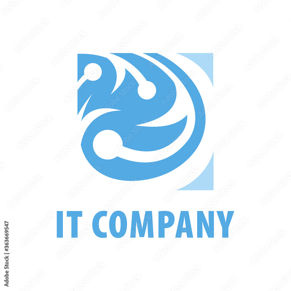 Vector logo of an it company, system integrations