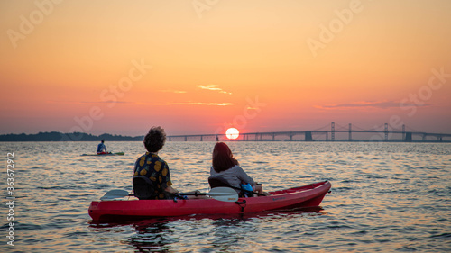 Sunrise kayaking