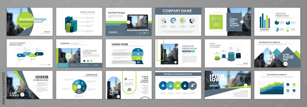Corporate slideshow templates - obrazy, fototapety, plakaty 