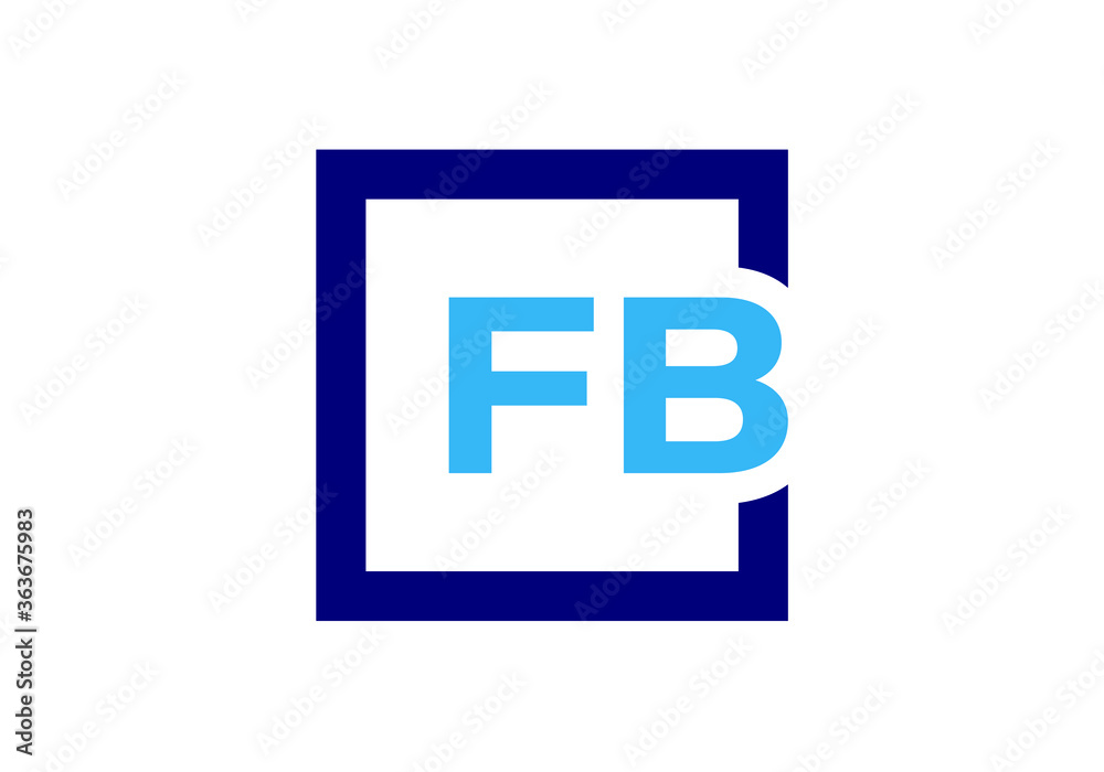 F B Initial Letter Logo design, Graphic Alphabet Symbol for Corporate Business Identity F B Initial Letter Logo design, Graphic Alphabet Symbol for Corporate Business Identity