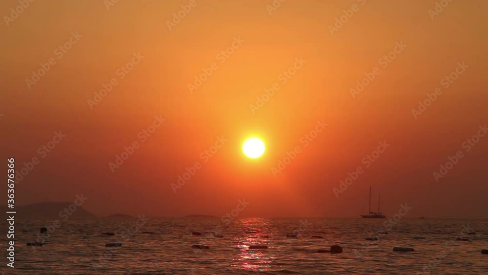 Seaside town of Turgutreis and spectacular sunsets Seaside town of Turgutreis and spectacular sunsets