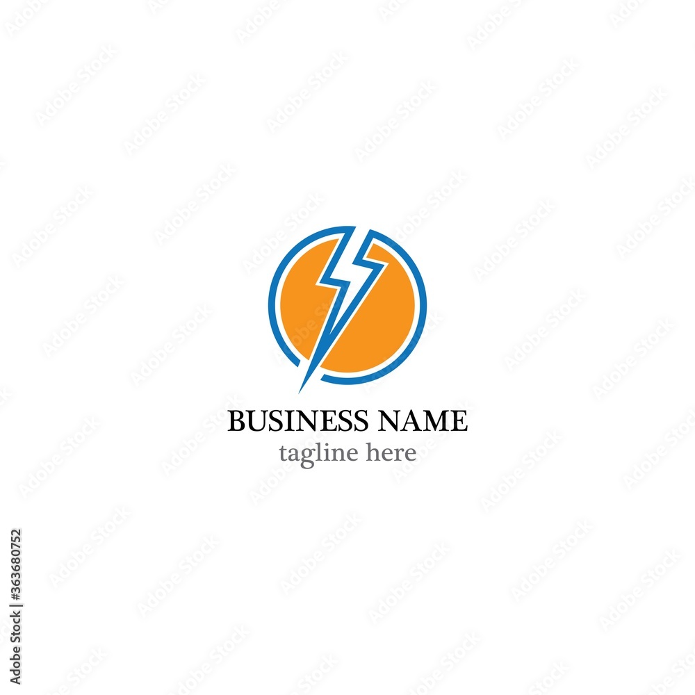 Electric logo vector icon Electric logo vector icon