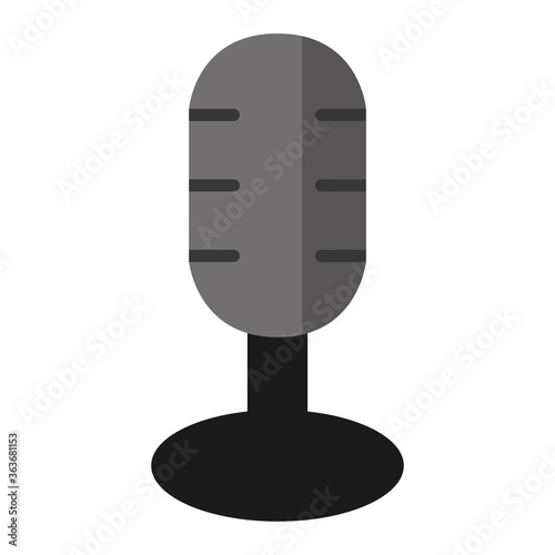 Dibujo de microfono profesional / icono de podcast