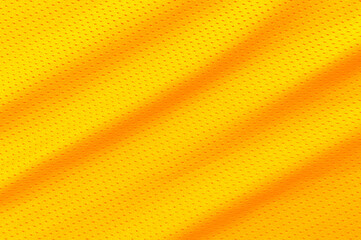 Yellow football, basketball, volleyball, hockey, rugby, lacrosse and handball jersey clothing fabric texture sports wear background