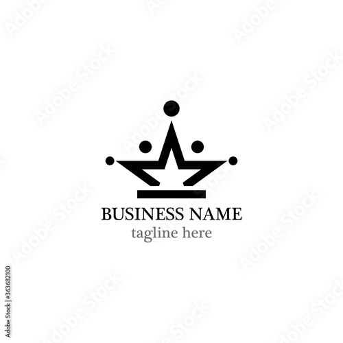 Star Crown logo template