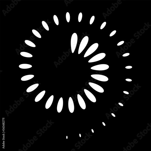 Abstract spiral icon. Design element.