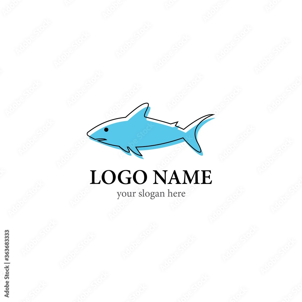 Fototapeta premium Fish logo template creative