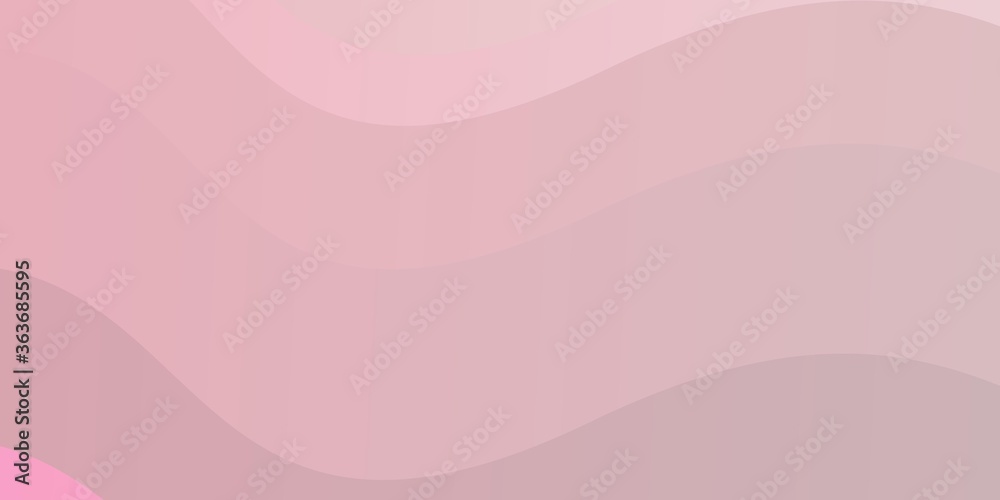 Light Red vector backdrop with curves. Colorful illustration in circular style with lines. Pattern for ads, commercials.