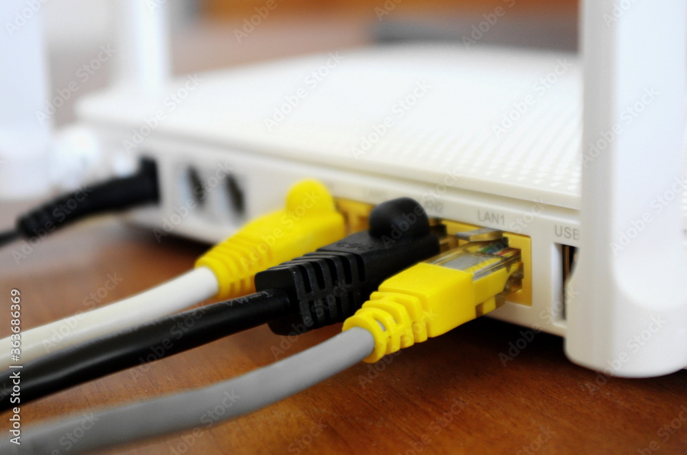 wireless internet router with connecting cables, fiber optic Internet, internet security wireless internet router with connecting cables, fiber optic Internet, internet security