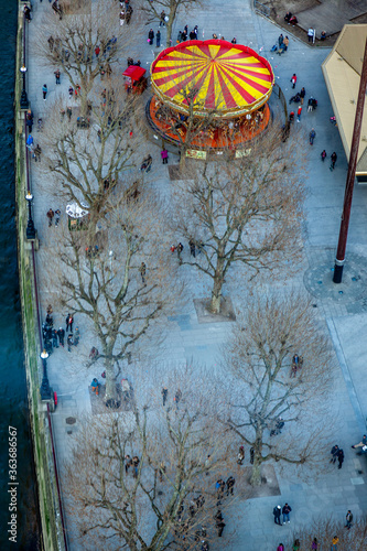 ariel view of river Thames-side photo