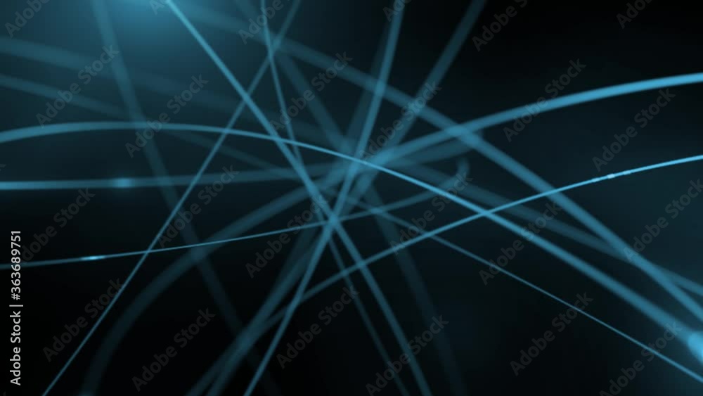 Telecommunications Network Blue – Digital Signal Flow Animation, Futuristic Data Transmission, Global Connectivity Visualization, Tech Communication Background