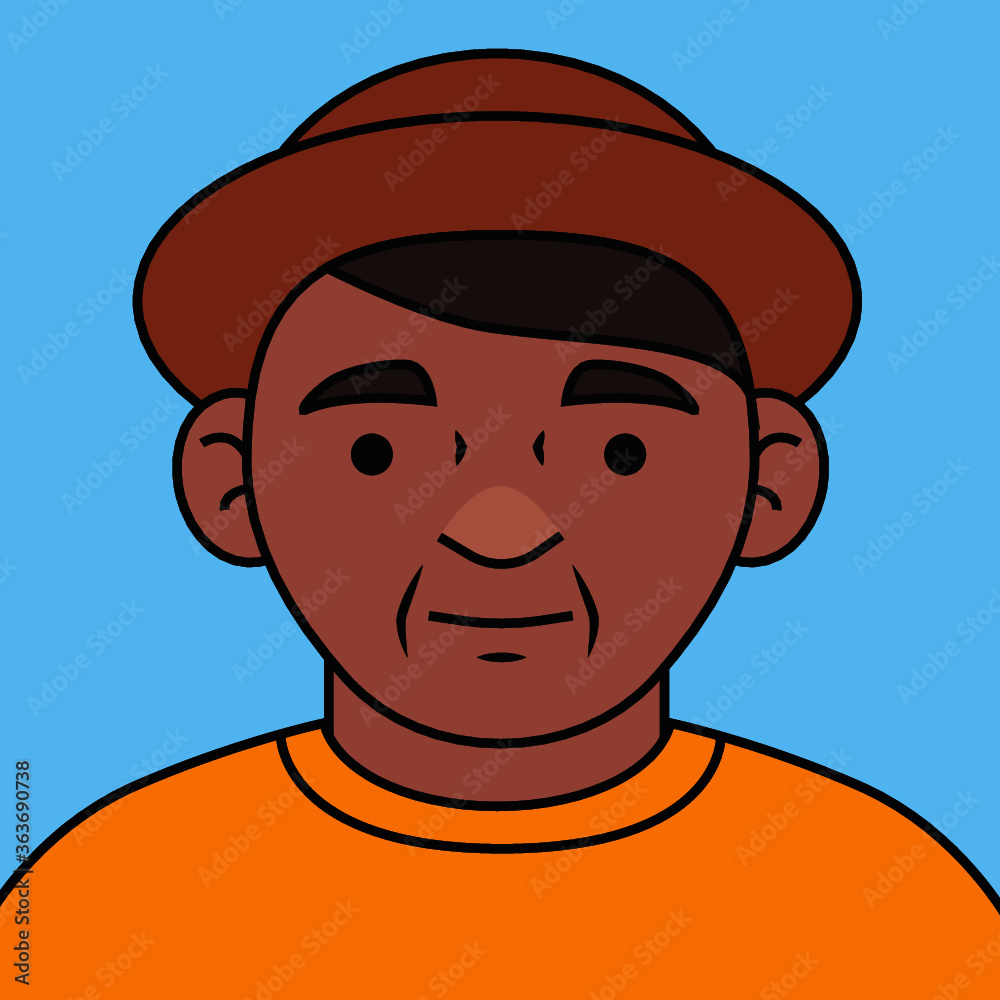 happy man with hat happy man with hat