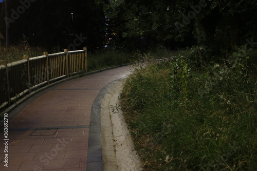 Empty pedestrian path in the countryside