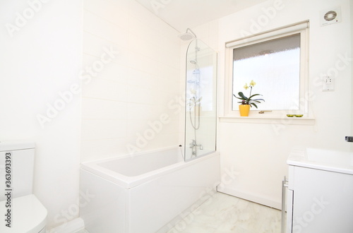 Fototapeta Naklejka Na Ścianę i Meble -  modern bathroom interior with shower