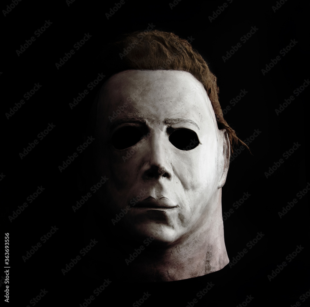 NEW YORK USA - OCT 10 2016: Studio portrait of Michael Myers mask from John  Carpenter's Halloween