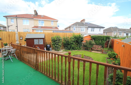 back garden with terrace