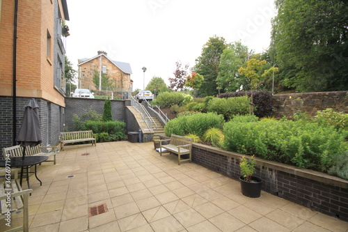 communal garden area