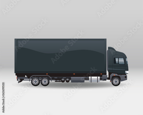 truck black branding isolated icon