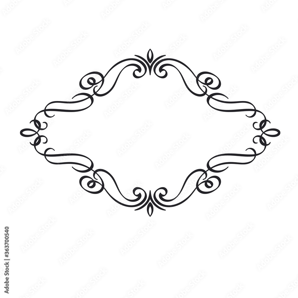 Calligraphic Design Frame Calligraphic Design Frame