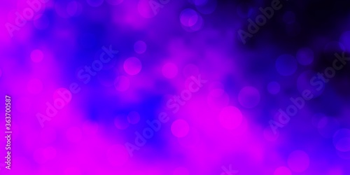 Light Purple, Pink vector layout with circle shapes. Abstract illustration with colorful spots in nature style. Pattern for business ads.
