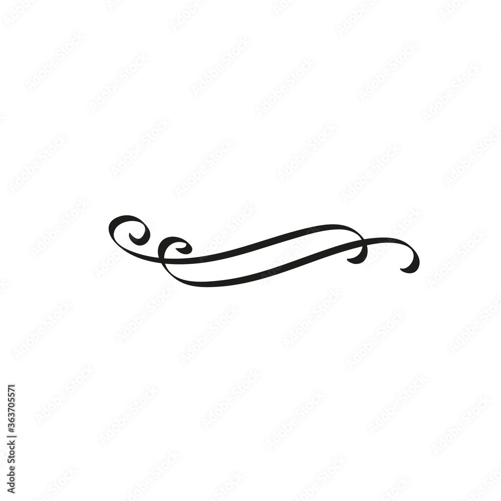 Calligraphic design element