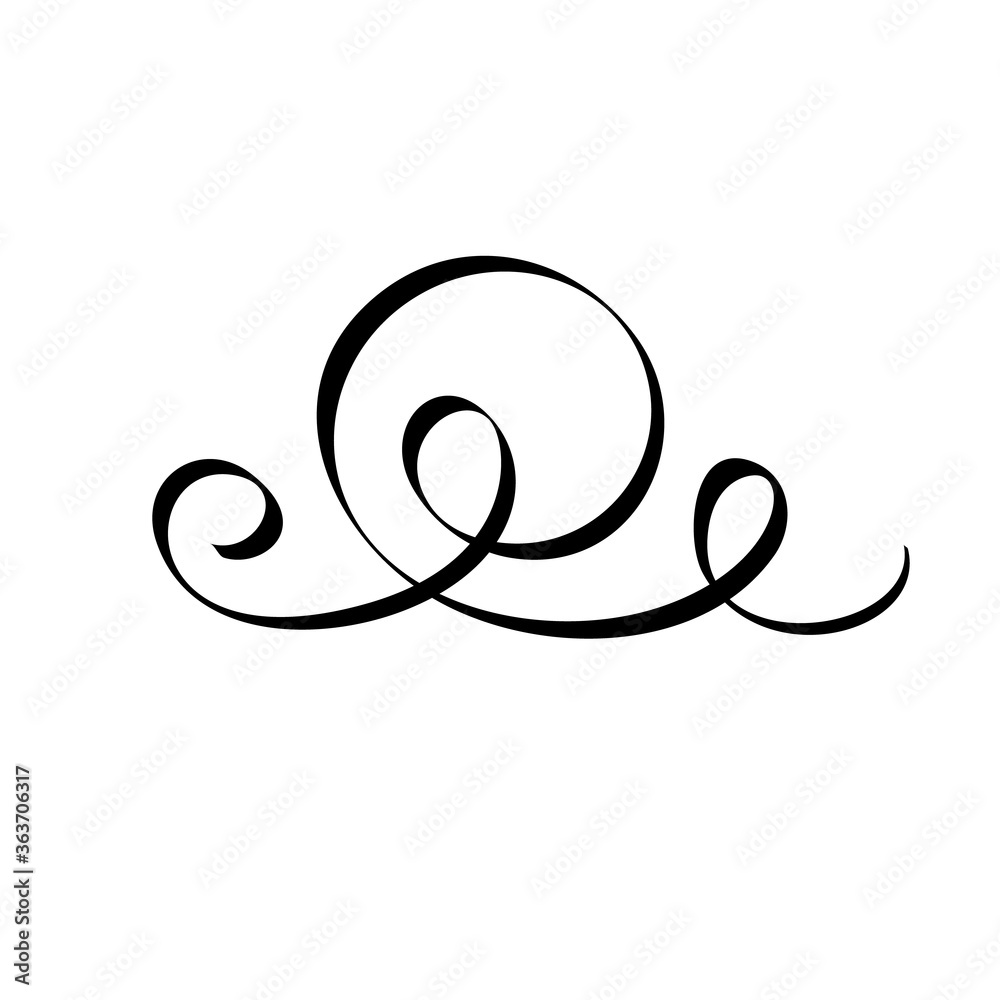 Calligraphic design element Calligraphic design element