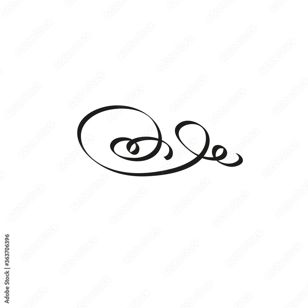 Calligraphic design element Calligraphic design element