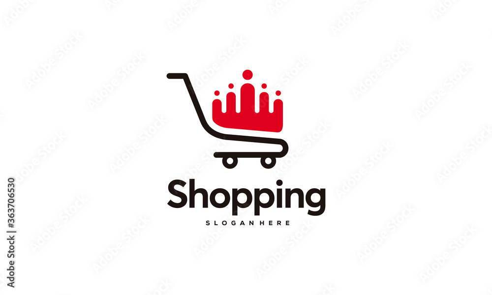 Online Shop Logo designs Concept vector Template