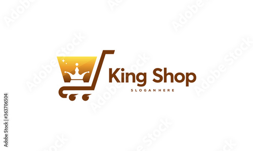 King Shop Logo Concept, Online Shop Logo designs Template