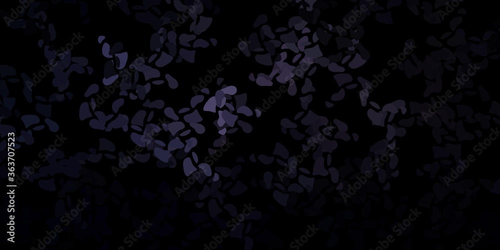 Dark gray vector template with abstract forms.