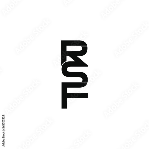 rsf letter original monogram logo design