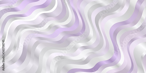 Light Purple vector pattern with lines. Illustration in abstract style with gradient curved. Pattern for ads, commercials.