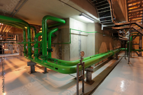 Power Plant piping for minerals and fuel transferring from one place to other inside the plant