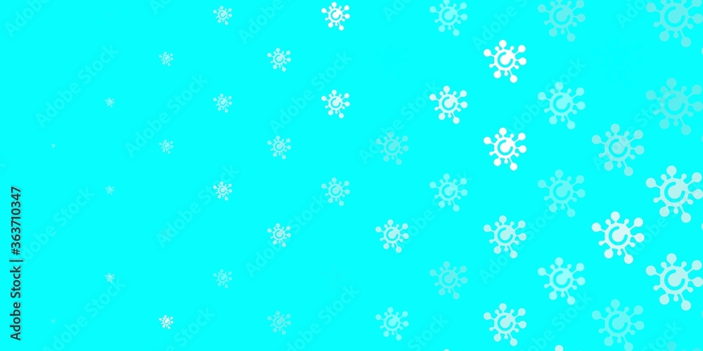Light Green vector backdrop with virus symbols. Light Green vector backdrop with virus symbols.