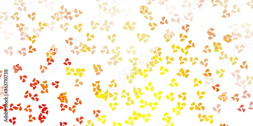Light orange vector background with random forms.