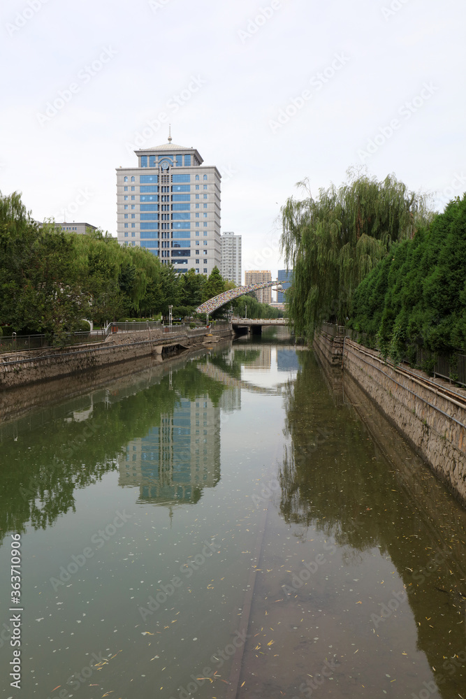 Waterfront City Architectural Scenery, Shijiazhuang City, Hebei Province, China