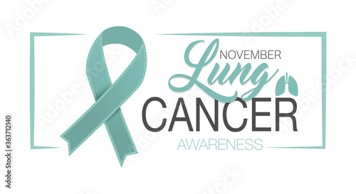Lung cancer awareness ribbon background. Vector