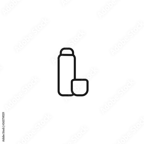 Thermos Bottle vector line icon